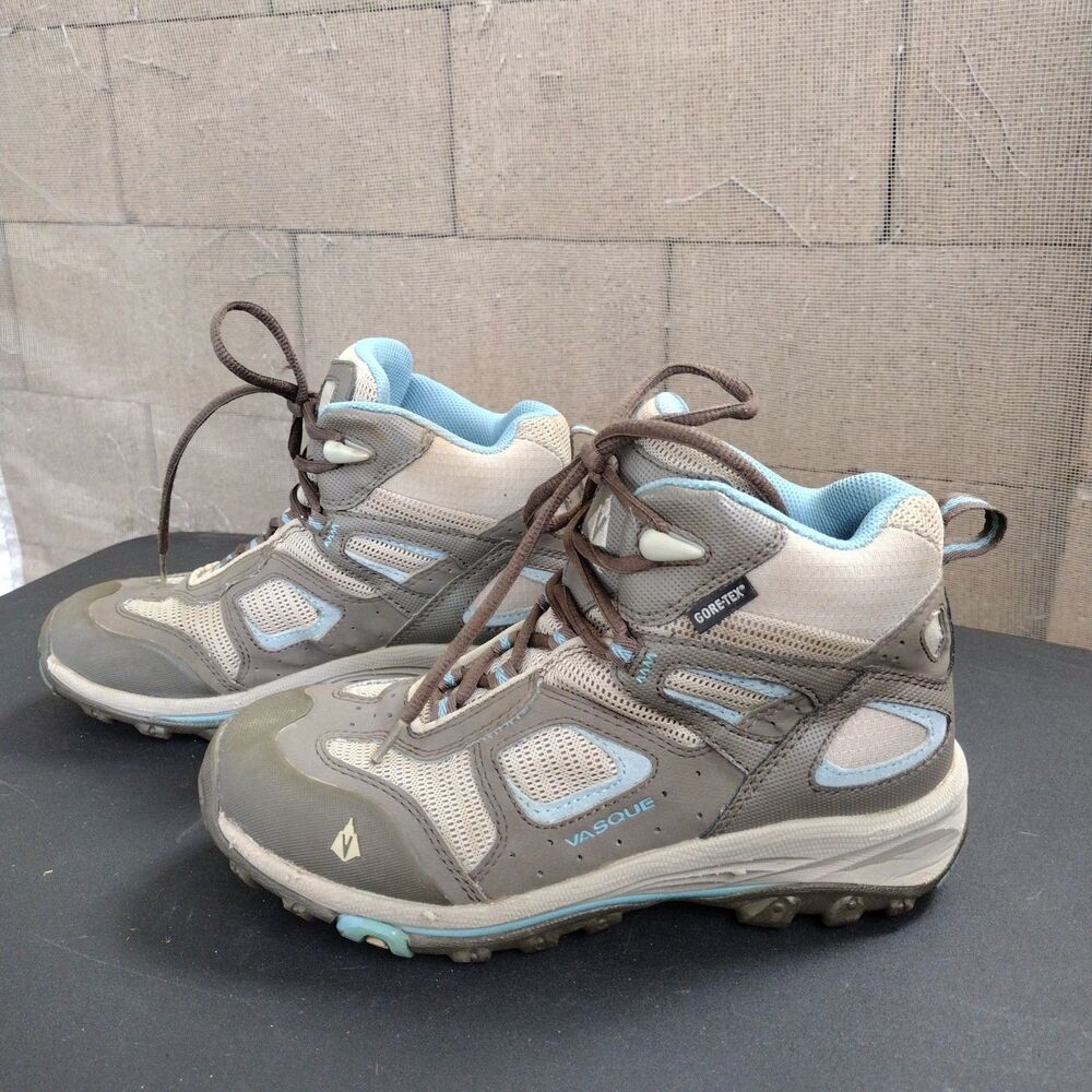 Vasque Womens Hiking Boots Gore-Tex Size 7.5 Waterproof Gray Turquoise 7079
